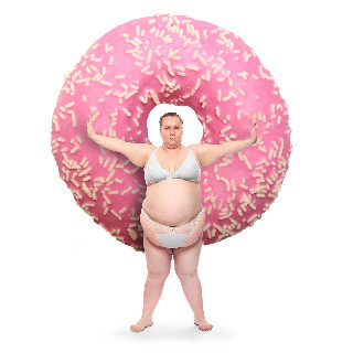 fat pink doughnut