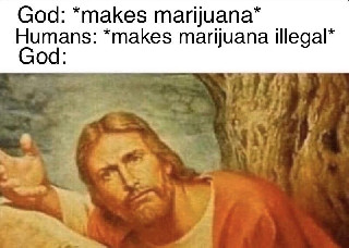God weed human law