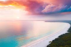 beach-pink-sunset